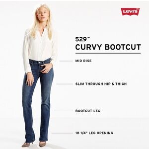 Levi's Dark Blue Bootcut Jeans